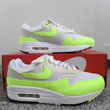 Nike Air Max 1 - Taglia 5 UK / EU 38,5 Bianco Volt Nero Scarpe da Ginnastica DZ2628-100