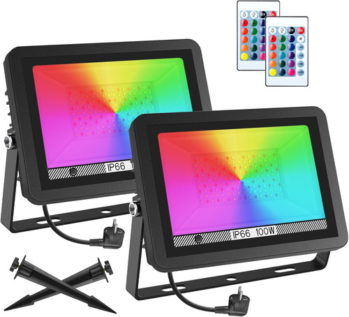 Faretto rgb led 100w - led, faretti