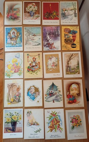Lotto 120 cartoline augurali - 120,