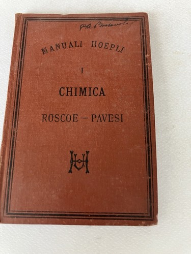 Manuali hoepli chimica di - /,