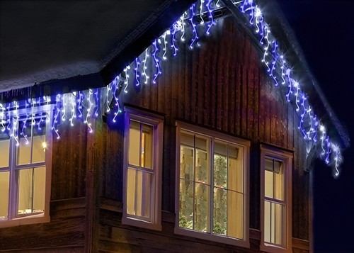 Tenda luminosa 240 led bianco - tenda,