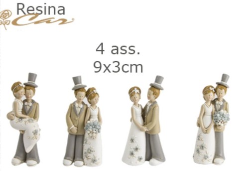 Coppia sposi resina - , da