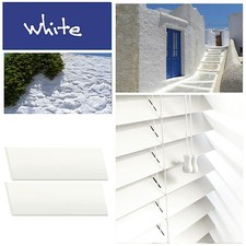 Tende in Legno Easy Fit Qualità su Misura 50 mm Bianco