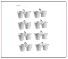 8 vasi doppio manico in legno