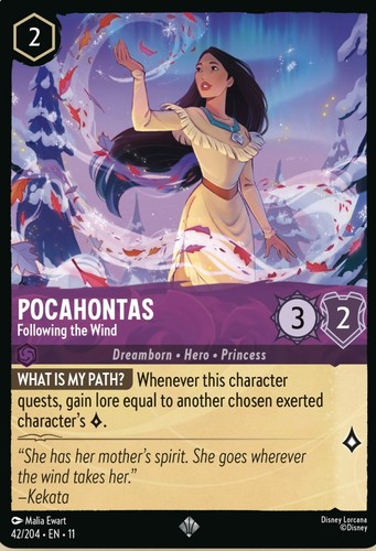 Disney lorcana pocahontas - disney,