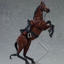 Modellino bambola Figma 246 cavallo marrone mobile acton figure dipinto pvc giocattoli