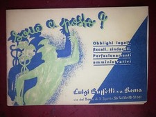 LUIGI BUFFETTI S.A. - ROMA - MATERIALE UFFICIO - LIBRETTO PUBBLICITARIO ANNI '30