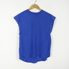 Maglia Top Twinset Taglia 42 Donna Logo Comodo Viscosa Pratico Tinta Unita Blu