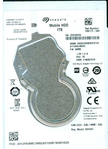 St1000lm035 1rk172 568 sbk3 - st1000lm035,,