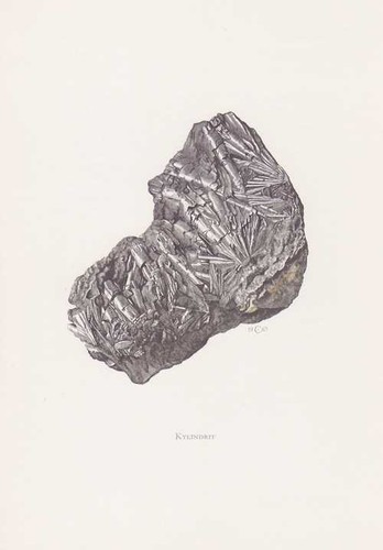 Kylindrit mineral stampa - mineral, a