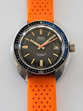 VETTA-"AUTOMATIQUE SUPER"-OVERSIZE(40,5 MM)-LUNETTA BAKELITE-ACCIAIO-200 M-BOX