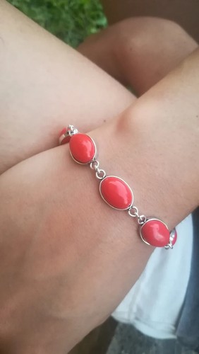 Bracciale donna corallo - bracciale,