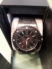 Oologio Cronografo Guess W12582G1 Acciaio Spazzolato