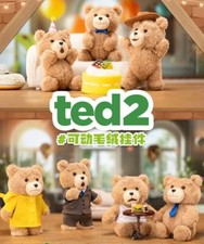 Portachiavi orso peluche posabile Ted 2 scatola cieca figura confermata giocattolo regalo caldo