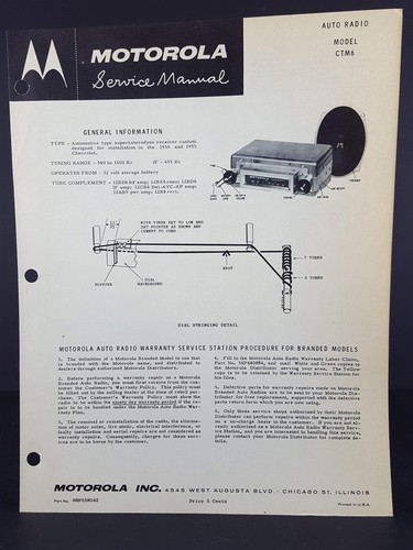 Motorola 1955 1956 chevrolet - 1955,,