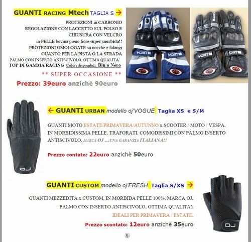 Guanti moto scooter nuovi - moto, in