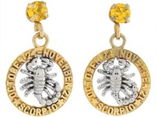 Orecchini pendenti oro 10k - , o