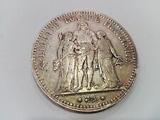 5 Franchi argento - 1875 - NR 9