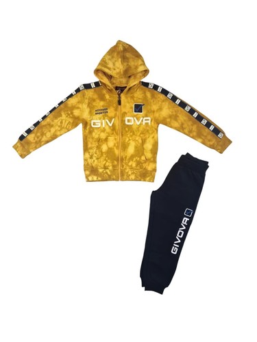 Tuta givova full zip cotone - zip,