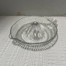 Alesatore spremiagrumi manuale vetro trasparente pesante vintage limoni lime arance 8"