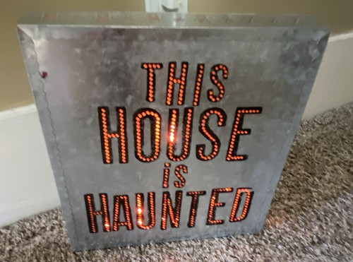 Insegna halloween metallo - insegna,