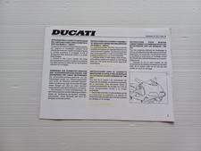 Ducati 916 - 748 supplemento originale manuale uso per montaggio cupolino
