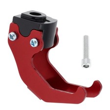 Gancio Manubrio Moto per Casco Guanti Bagagli, Artiglio, Lega Al, Rosso, 1 pz