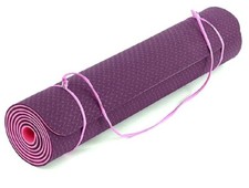 Tapis de Yoga FITEM Gym sport Eco Natura TPE 183x61x0,6cm - Reversible violet