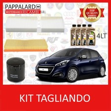 KIT TAGLIANDO 3 FILTRI + 4 LT OLIO TOTAL 5W30 PEUGEOT 208 I 1.2 THP DAL 2013