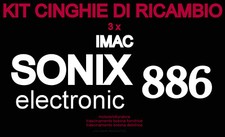 ★KIT CINGHIE DI RICAMBIO 3 x