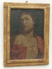 Cristo Incoronazione di Spine Ecce Homo Olio su Tela scuola italiana XVII Secolo