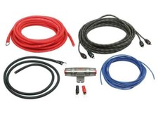 KIT CABLAGGIO INSTALLAZIONE AMPLIFICATORE SUBWOOFER AUTO CAVI AUDIO RCA 10MM