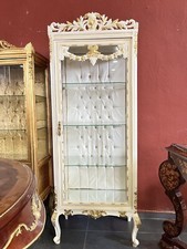 Vetrina vetrina stile antico francese fatta a mano vetrina bianca arredo casa