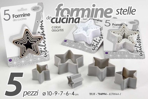 Set formine stelle stampi - set,