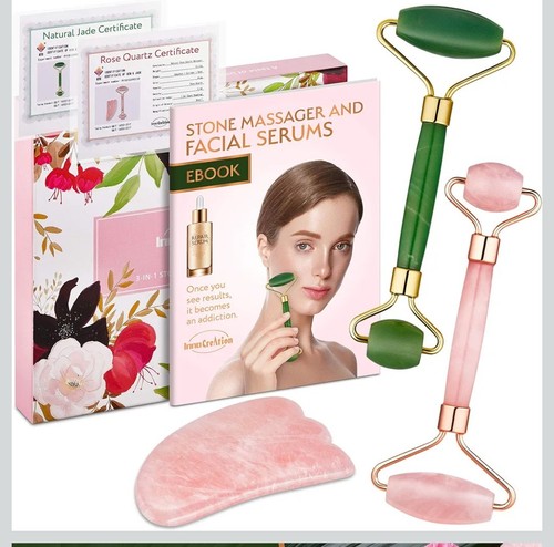 Kit massaggiatore viso pietra - massaggiatore,