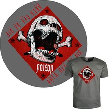 T-shirt biker teschio teschio