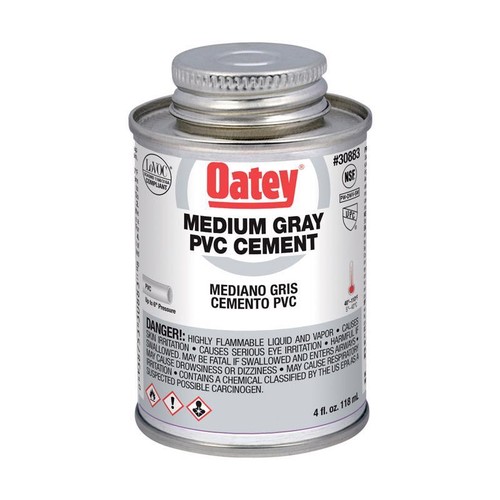 Cemento grigio oatey per pvc - per, 4
