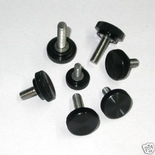 Pomello zigrinato  manopola vite di serraggio INOX Ø 4