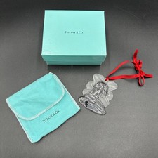 Campana in vetro cristallo smerigliato Tiffany & Co decorazione natalizia 1997 Made in Germany