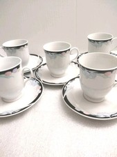 Set 5 Piattini Piattini Tazze Tè Caffè Caravel by Excel Lotto 10 Pezzi Piedini Floreali