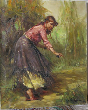 Richard Durando Togo * nato nel 1910 in Argentina - morto a Parigi * Olio...