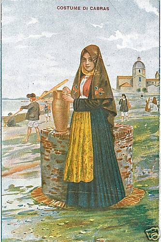 Cartolina epoca costumi - ,