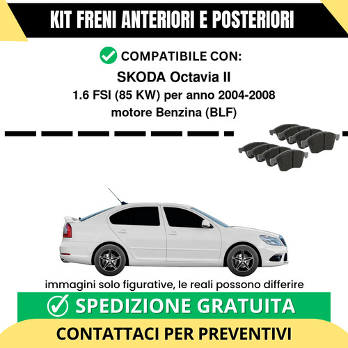 Pastiglie freno ant - +, post
