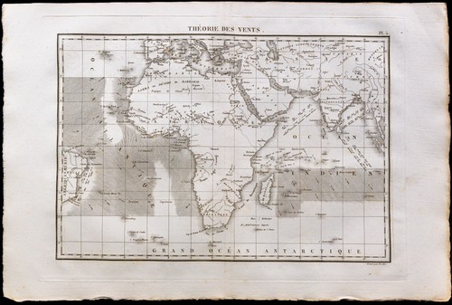 1827 carta venti africa - -,