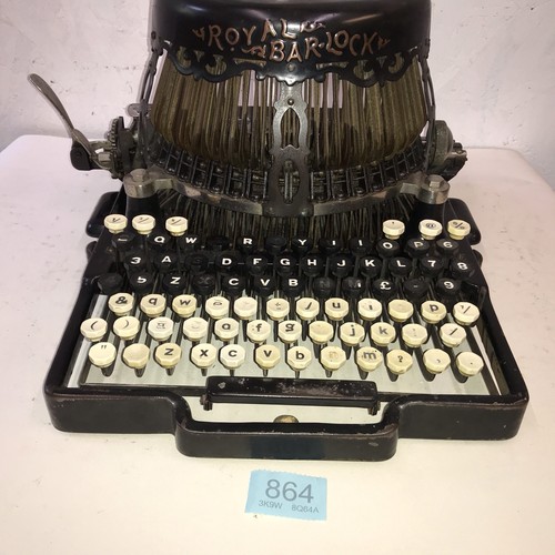 Royal bar lock - bar-lock, typewriter