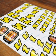 Decalcomanie restauro profilo bianco Vitus 979 992 per forcella telaio + adesivi omaggio