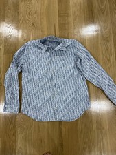 Camicia uomo Dior blu e bianca