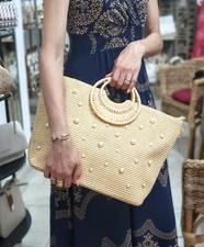 BORSA DA DONNA  IN PAGLIA A