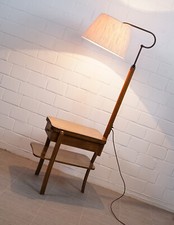 raro tavolino in legno tavolo da fumo con illuminazione art deco anni '30