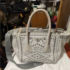 Prada Canapa Studded denim